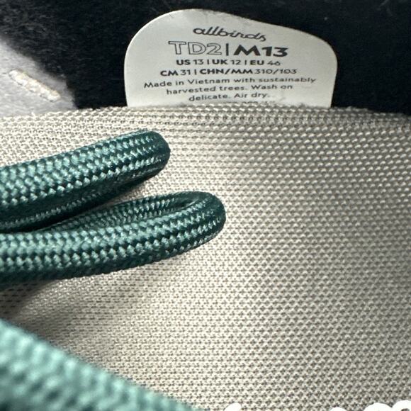 Allbirds Men's Twilight White Tree Dasher 2 Sneakers Shoes Size 13 - Picture 8 of 12